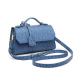 Women's Ostrich Leather Clutch Crossbody Bag