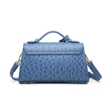 Women's Ostrich Leather Clutch Crossbody Bag