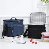 Women Lunch Bag Bento Box Thermal Insulated Cooler Bags Picnic School