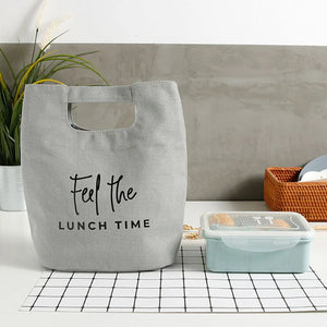 Women Lunch Bags Insulated Heat Thermal Picnic Bento Box Boys Thermo Pouch