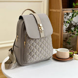 Embroidered Rivet Backpack Sweet College Style School Bag