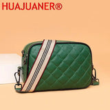 Shoulder Bags Woven Strap Handbags Lozenge Leather Messenger Bag