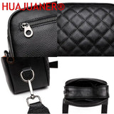 Shoulder Bags Woven Strap Handbags Lozenge Leather Messenger Bag