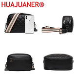 Shoulder Bags Woven Strap Handbags Lozenge Leather Messenger Bag