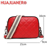Shoulder Bags Woven Strap Handbags Lozenge Leather Messenger Bag