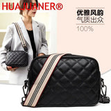 Shoulder Bags Woven Strap Handbags Lozenge Leather Messenger Bag