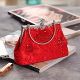 Diamond Metal Clutch Evening Bag Wedding Purse