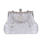 Diamond Metal Clutch Evening Bag Wedding Purse