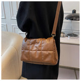 Women Vintage Shoulder Tote Bag Pu Leather Handbag Crossbody Messenger
