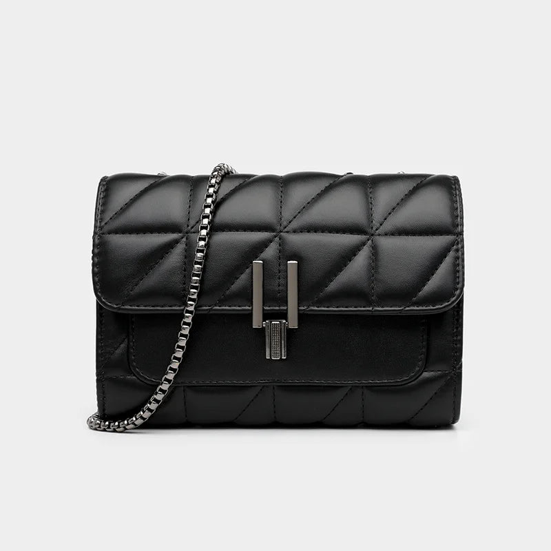Leather Chain Handbags for Women Shoulder Messenger Bags