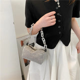 Women Diamond Hobo-bag Rhinestone Shoulder Evening Party Purse