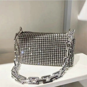 Women Diamonds Bags Rhinestone Handbag Shoulder Bag Purse Shining Crossbody Bag