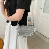 Women Diamonds Bags Rhinestone Handbag Shoulder Bag Purse Shining Crossbody Bag