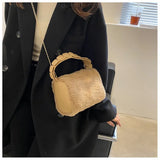 Winter Women's Faux Fur Shoulder Bag Soft Plush Handbag