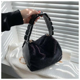 Winter Women's Faux Fur Shoulder Bag Soft Plush Handbag