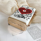 Embroidered Eyes Love Chain Messenger Evening Party Bag