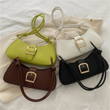 Women PU Leather Handbag Solid Hobos Shoulder Crossbody Bags