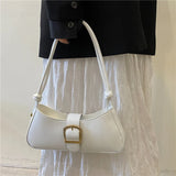 Women PU Leather Handbag Solid Hobos Shoulder Crossbody Bags