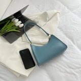 Women PU Leather Handbags Shoulder Totes Armpit Bag Solid Shopping Bag