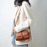 Crocodile Leather Handbag Women Crossbody Shoulder Tote Retro Bag