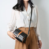 Women Crocodile Leather Handbag Shoulder Bag Tote Retro Handbag