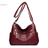 Women Handbags Soft Leather Casual Shoulder Cross Body Bags