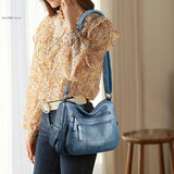 Women Handbags Soft Leather Casual Shoulder Cross Body Bags