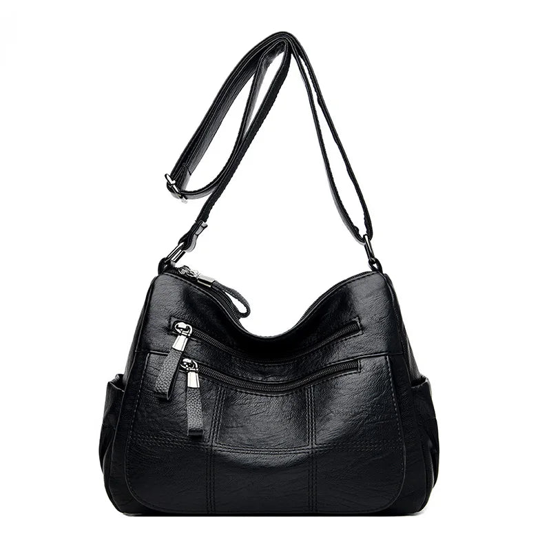 Women Handbags Soft Leather Casual Shoulder Cross Body Bags