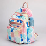 Women Nylon Travel Bagpack Multi-pockets School Bags for Teenage Girls
