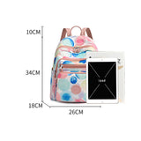 Women Nylon Travel Bagpack Multi-pockets School Bags for Teenage Girls