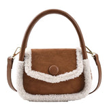 Furry Women's Messenger Bag Autumn Winter Niche Ins Portable Small Square Bag