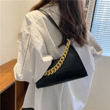 Vintage Chain Underarm Bags for Women Casual Shoulder Bags