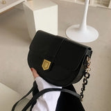 Crocodile Pattern Shoulder Bag PU Leather Messenger Bag