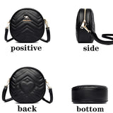Women Small PU Leather Handbags Purses Solid Shoulder Crossbody Messenger Bags