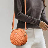 Women Small PU Leather Handbags Purses Solid Shoulder Crossbody Messenger Bags