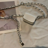 Women MINI Bag Metal Chain PU Hasp Soft Shoulder Bag Pures