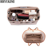 Makeup Organizer/Felt Cloth Insert Bag for Handbag Travel Cosmetic Bag