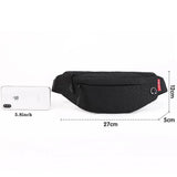 Women Men Canvas Waist Bag Phone Belt Bag Pouch Casual Travel Fanny Bag Hip