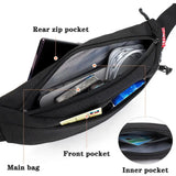 Women Men Canvas Waist Bag Phone Belt Bag Pouch Casual Travel Fanny Bag Hip