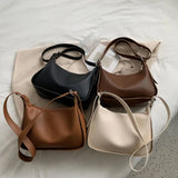 Women Medium Crossbody Bag PU Leather Adjustable Strap Purses