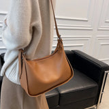 Women Medium Crossbody Bag PU Leather Adjustable Strap Purses