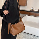 Women Medium Crossbody Bag PU Leather Adjustable Strap Purses