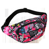 Canvas Outdoor Sports Waist Bag Waterproof Fanny Pack Crossbody Banana Bag