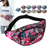 Canvas Outdoor Sports Waist Bag Waterproof Fanny Pack Crossbody Banana Bag