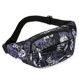 Canvas Outdoor Sports Waist Bag Waterproof Fanny Pack Crossbody Banana Bag