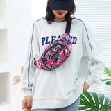 Canvas Outdoor Sports Waist Bag Waterproof Fanny Pack Crossbody Banana Bag