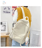 Canvas Backpack Leisure Travel Large Capacity Student Schoolbag