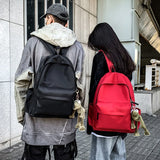 Canvas Backpack Student School Bags Teenagers Large Capacity