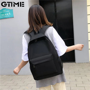 Canvas Backpack College Student School Backpack Bags for Teenagers