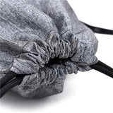 Drawstring Backpack Canvas Beach Bag Outdoor Sport Bag Women Men
